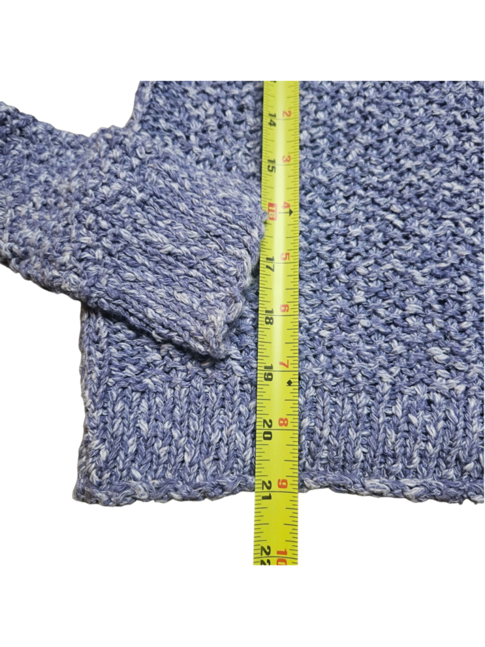 Free People XS Periwinkle Purple Marled Knit Sweater - Picture 4 of 9